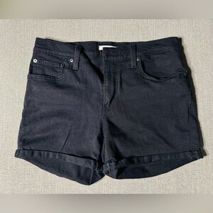 Levi’s stretchy mid rise shorts